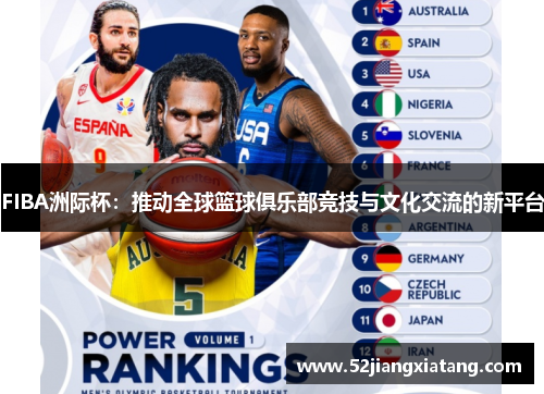 FIBA洲际杯:推动全球篮球俱乐部竞技与文化交流的新平台 FIBA洲际杯:推动全球篮球俱乐部竞技与文化交流的新平台